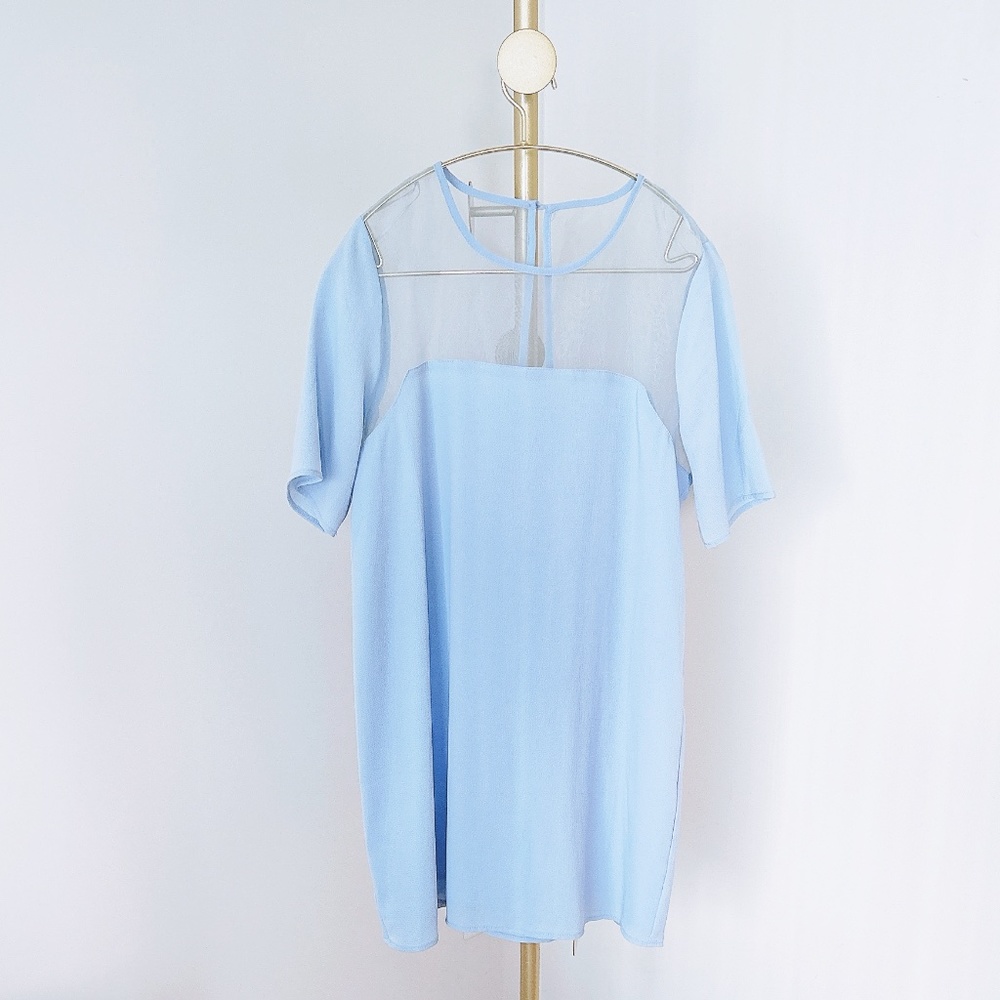 Brand new with tag NEON ROSE sky blue midi dress